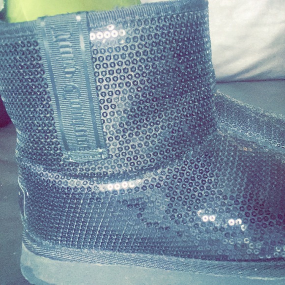 Sequin black juicy couture boots - Picture 2 of 2